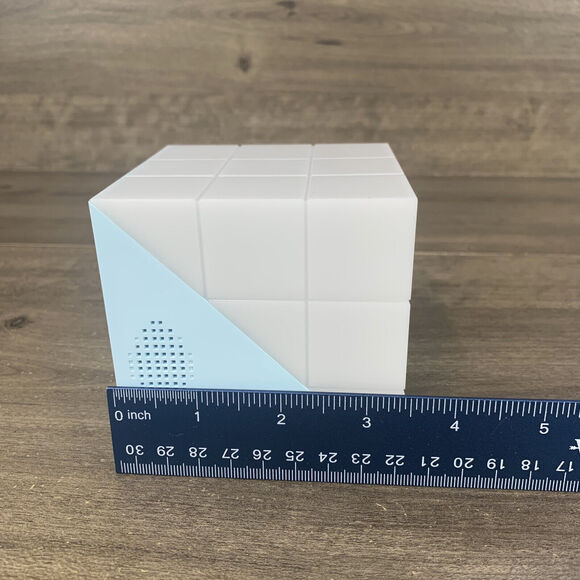 Rubik Cube Alarm Clock w/ Touch Night Light Portable Lamp Temperature Sensor - Picture 11 of 12